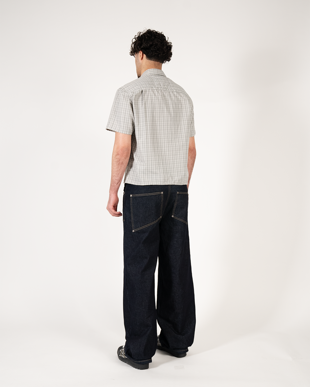 Plaid Shirt - Light Grey