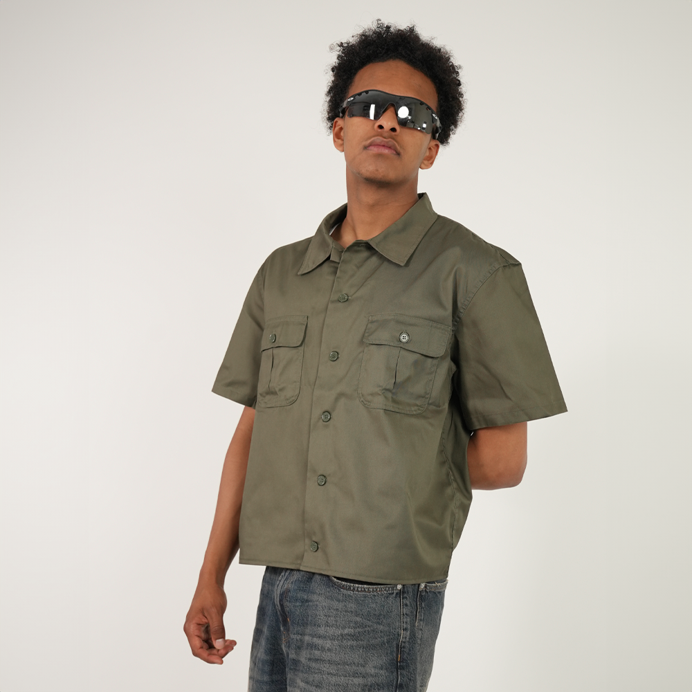 Olive Button-Up
