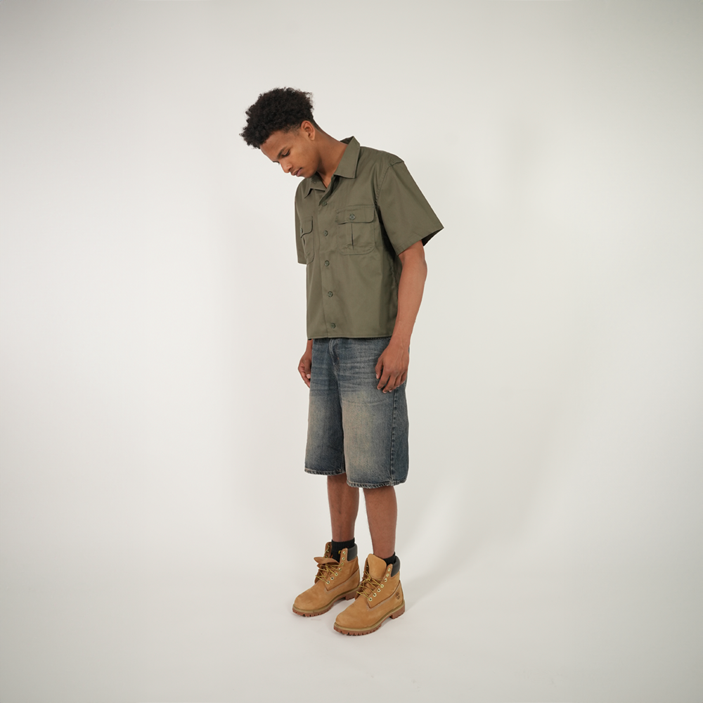 Olive Button-Up