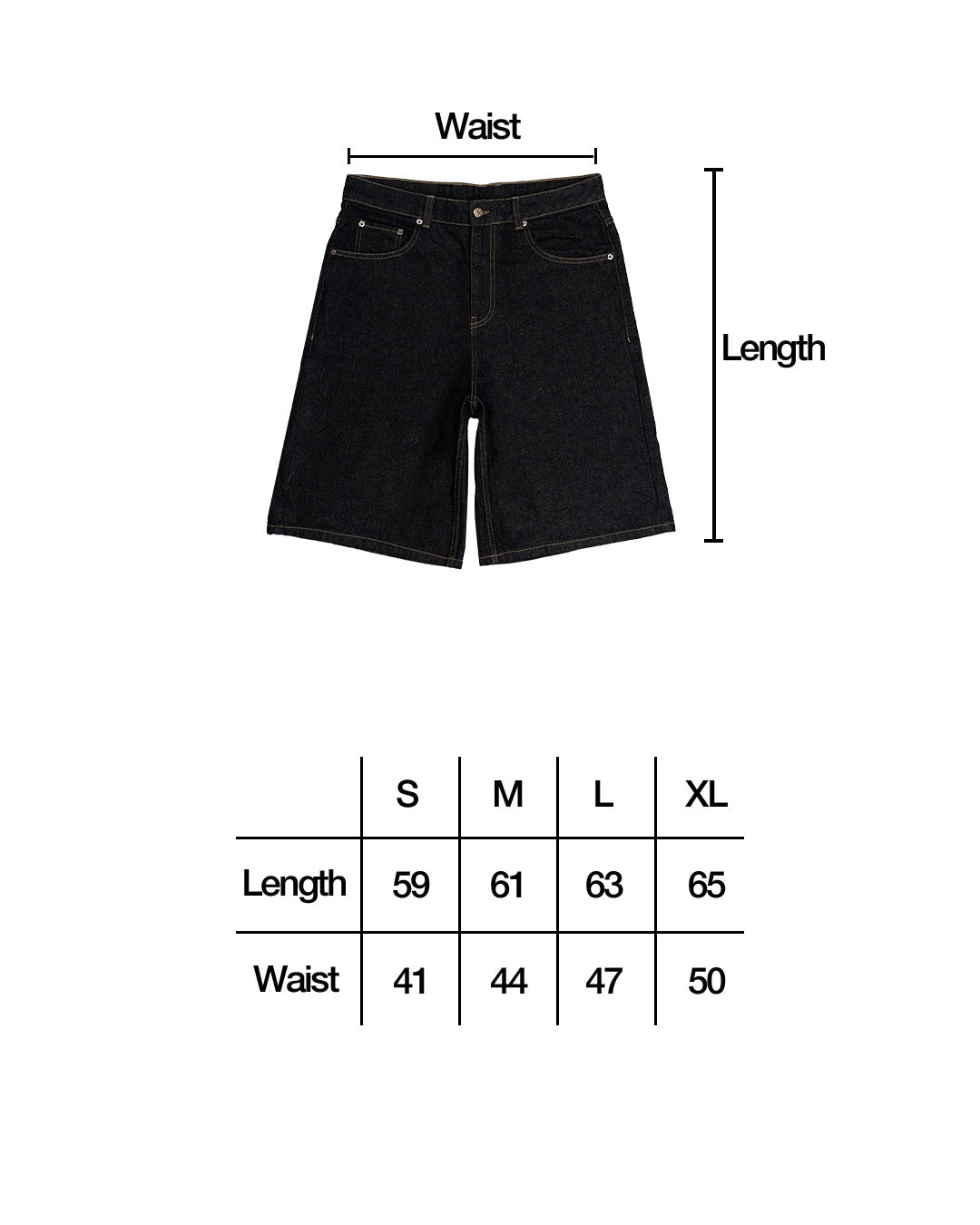 Raw Denim Shorts (Preorder)