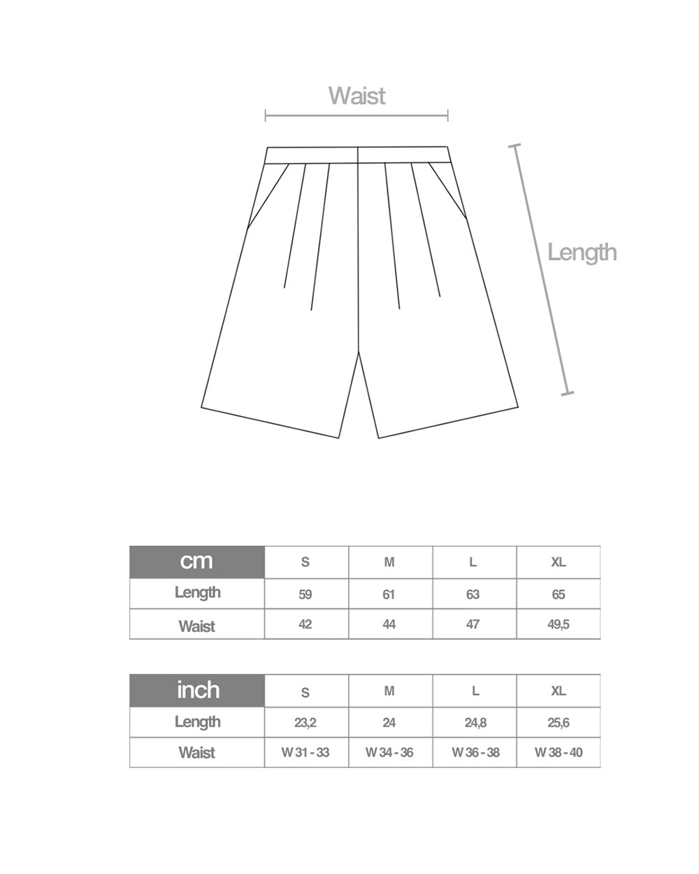 Suit Shorts Grey
