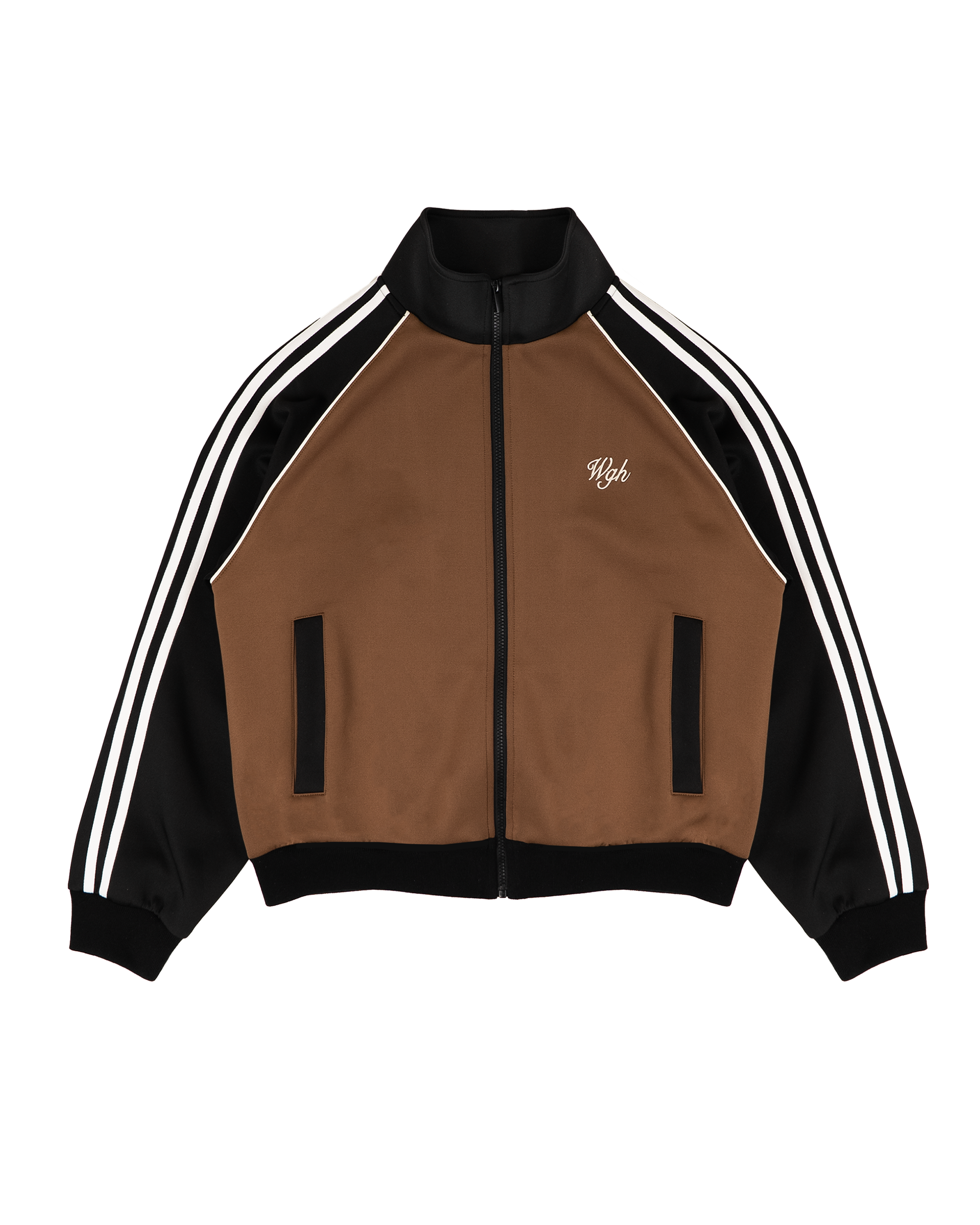 ミュージシャン CHRONOIZM TRACK JACKET<BROWN> Trackjacket Brown-Black – Whats_Gonna_Happen