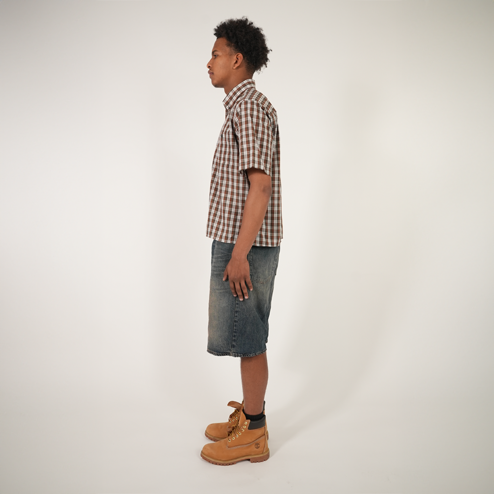 Checked Shirt Brown