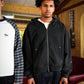 Rivet Zip-Hoodie Black