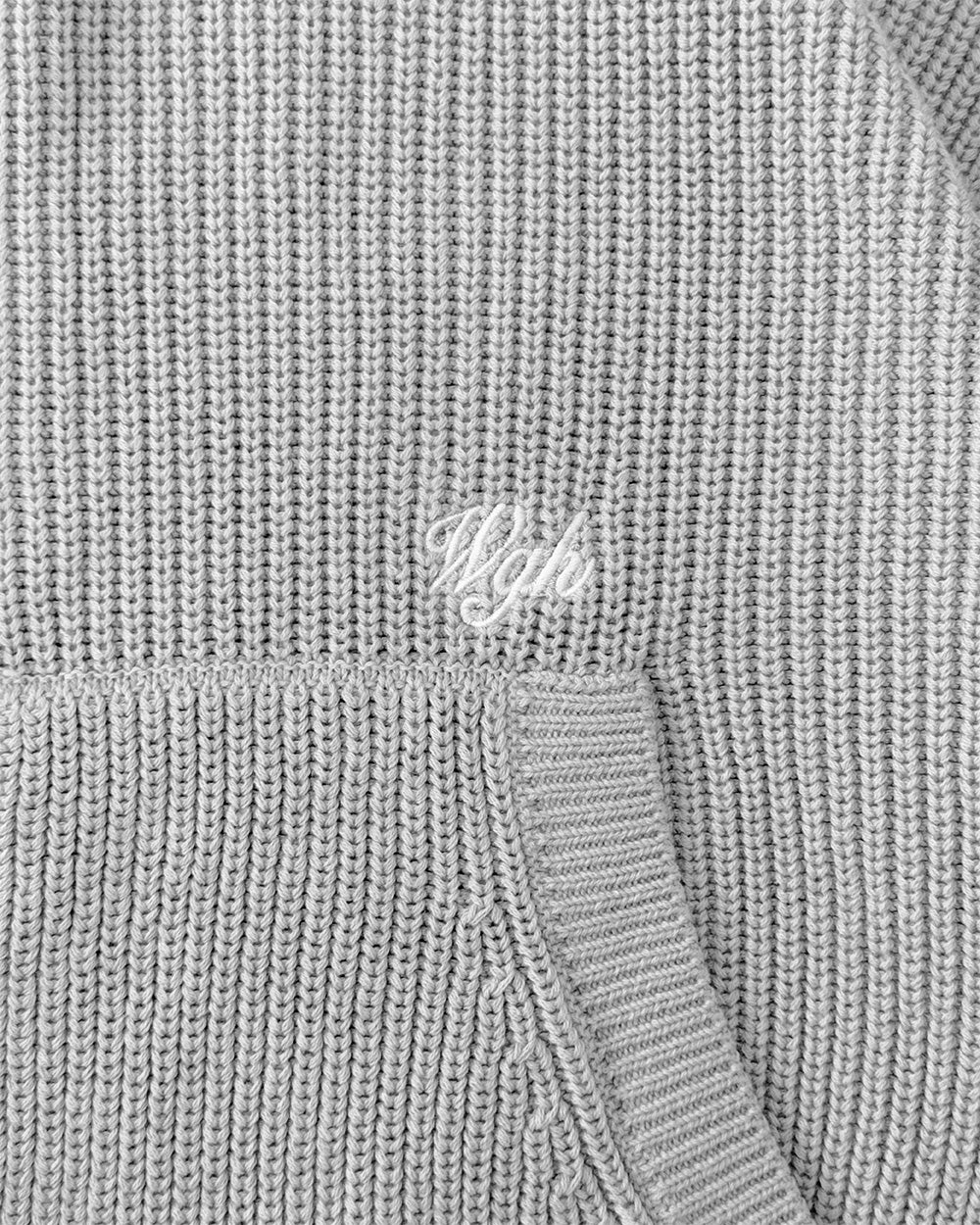 Knit Zip-Hoodie Grey