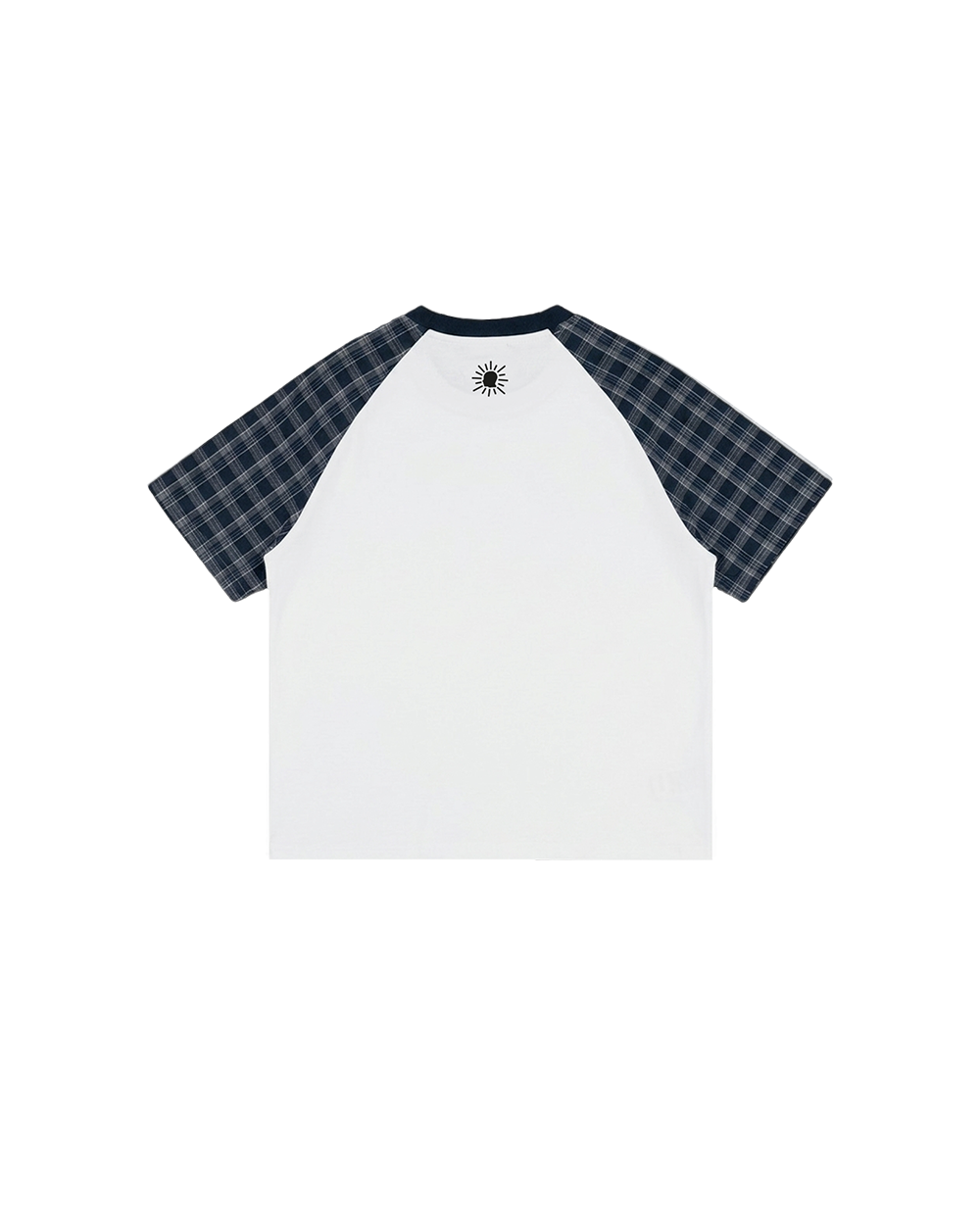 Plaid Raglan Tee Blue