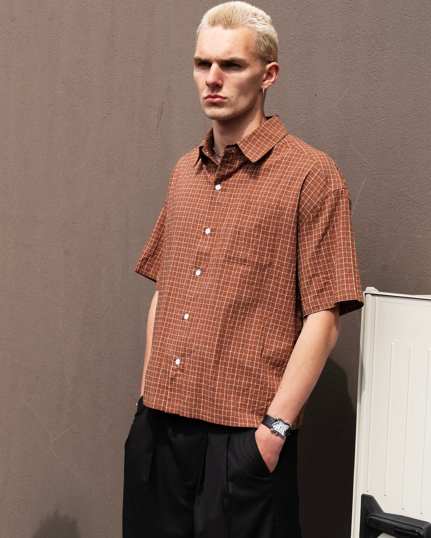 Plaid Shirt - Brown