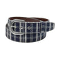 Plaid Belt Blue