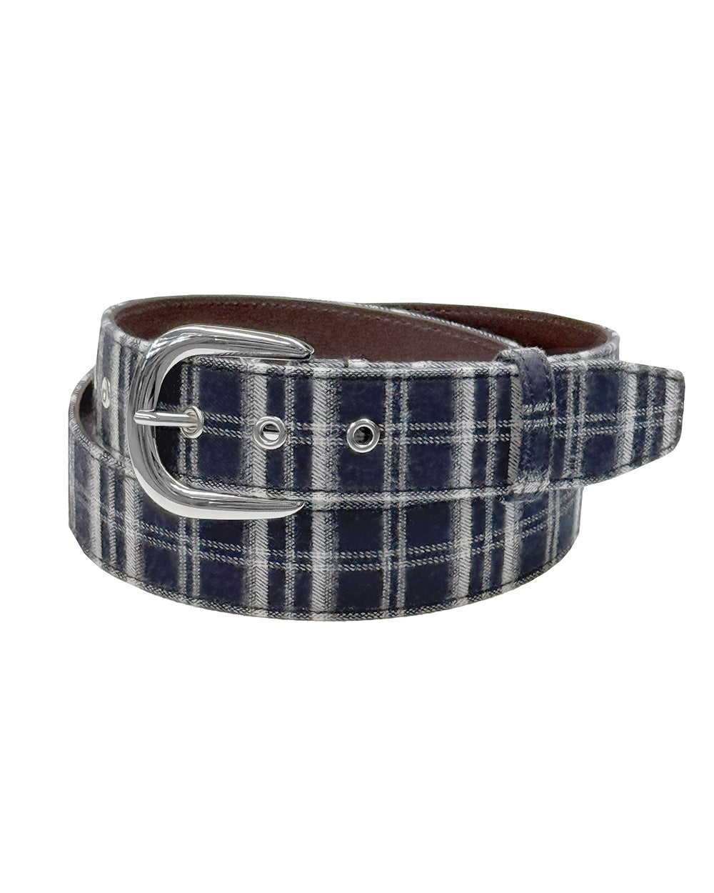Plaid Belt Blue