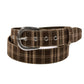 Plaid Belt Brown