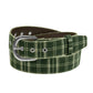 Plaid Belt Green