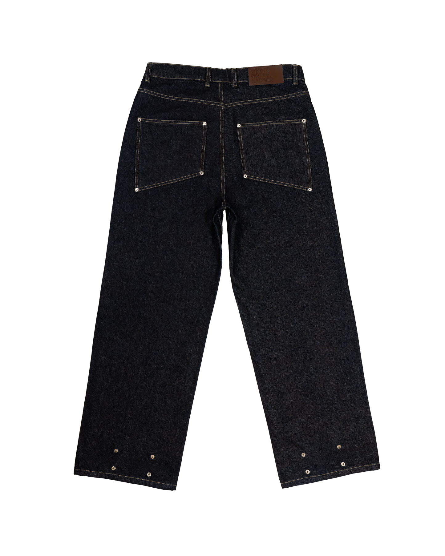 Rivet Raw Denim Pants