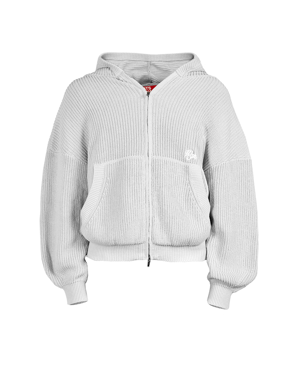 Knit Zip-Hoodie Grey