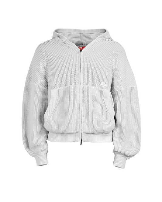 Knit Zip-Hoodie Grey