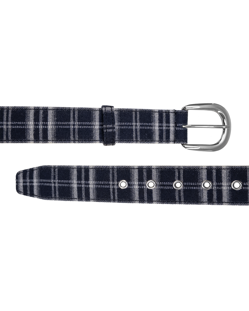 Plaid Belt Blue
