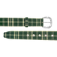Plaid Belt Green