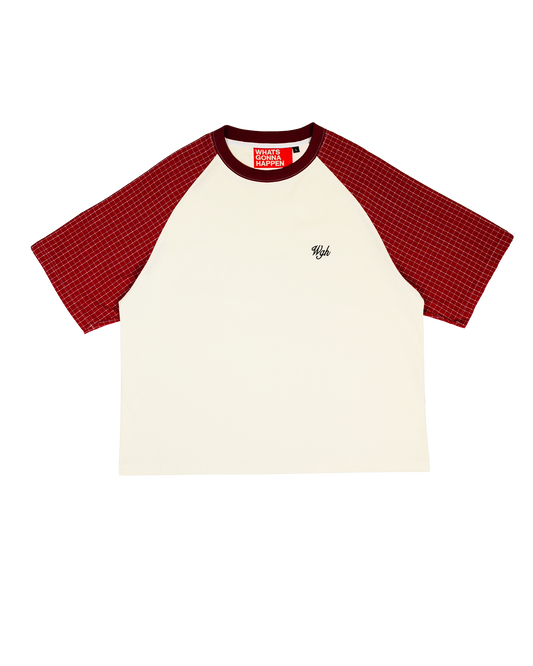 Plaid Raglan Tee