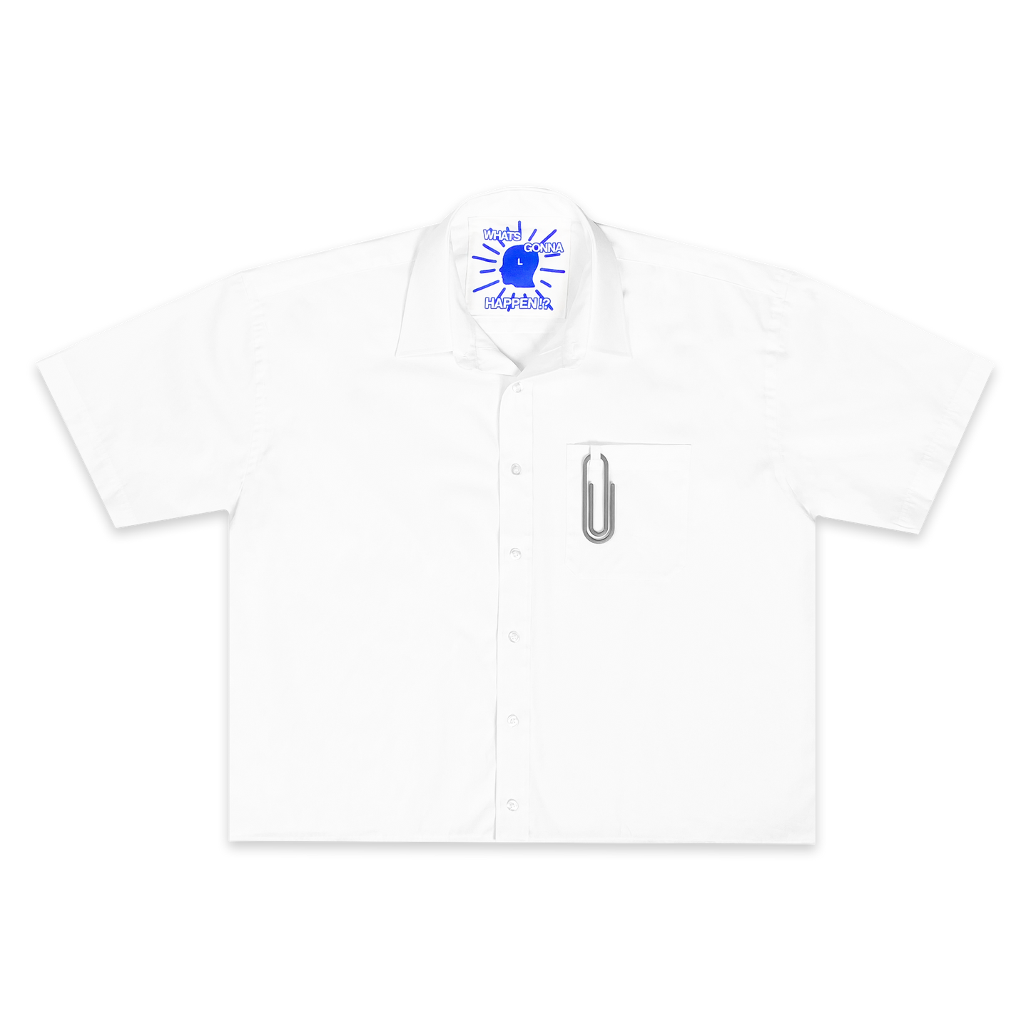 White Boxy Button-Up