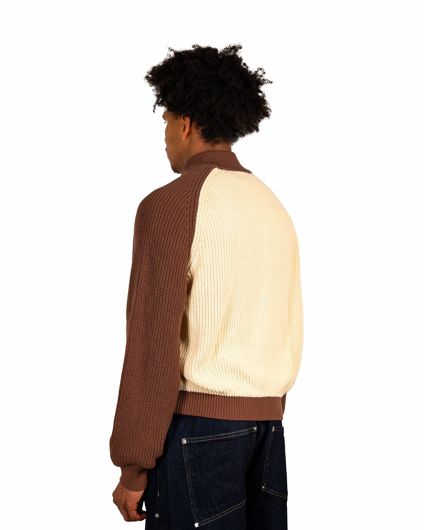 Knit Jacket Brown
