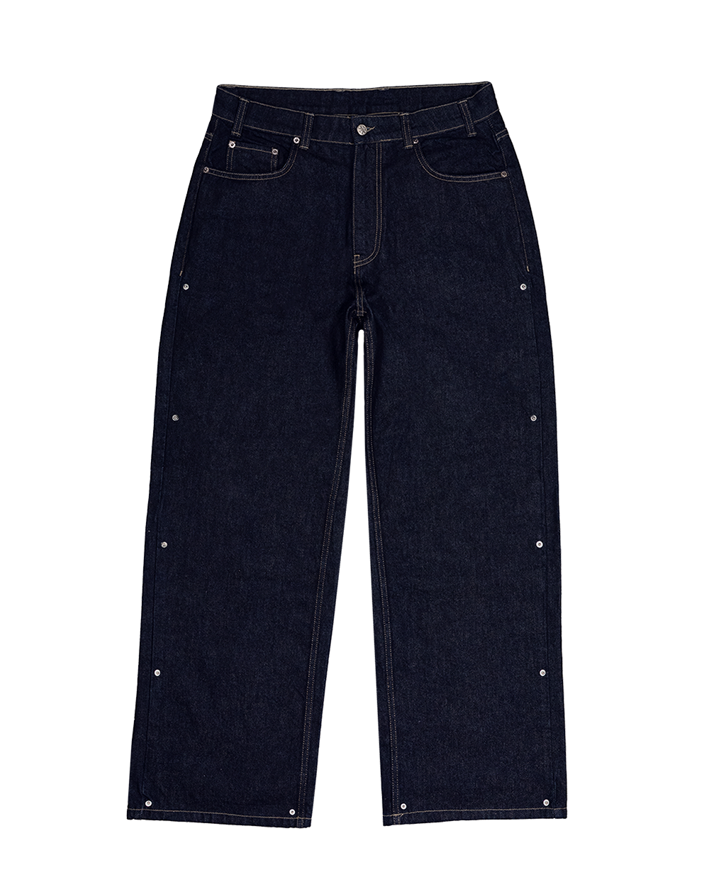 Rivet Raw Denim Pants