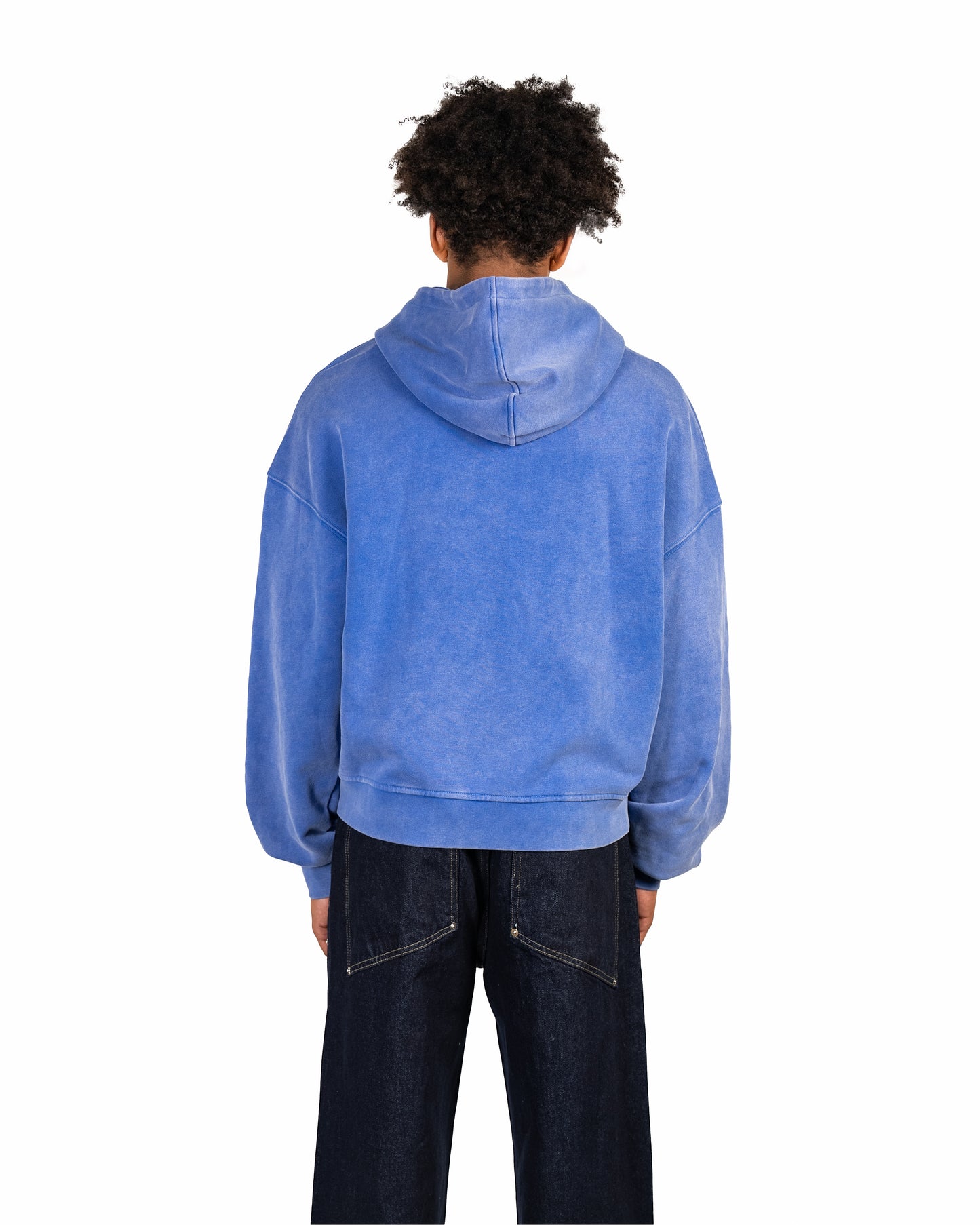 Rivet Zip-Hoodie Blue