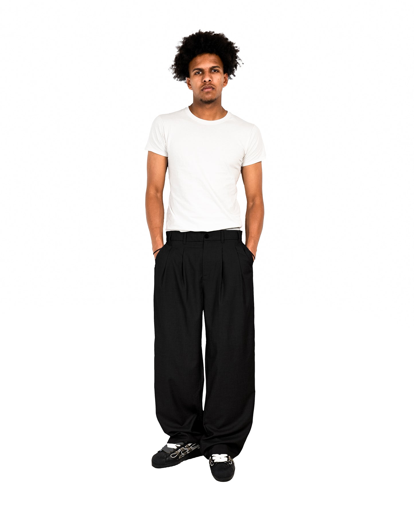 Pleated Suitpants Black