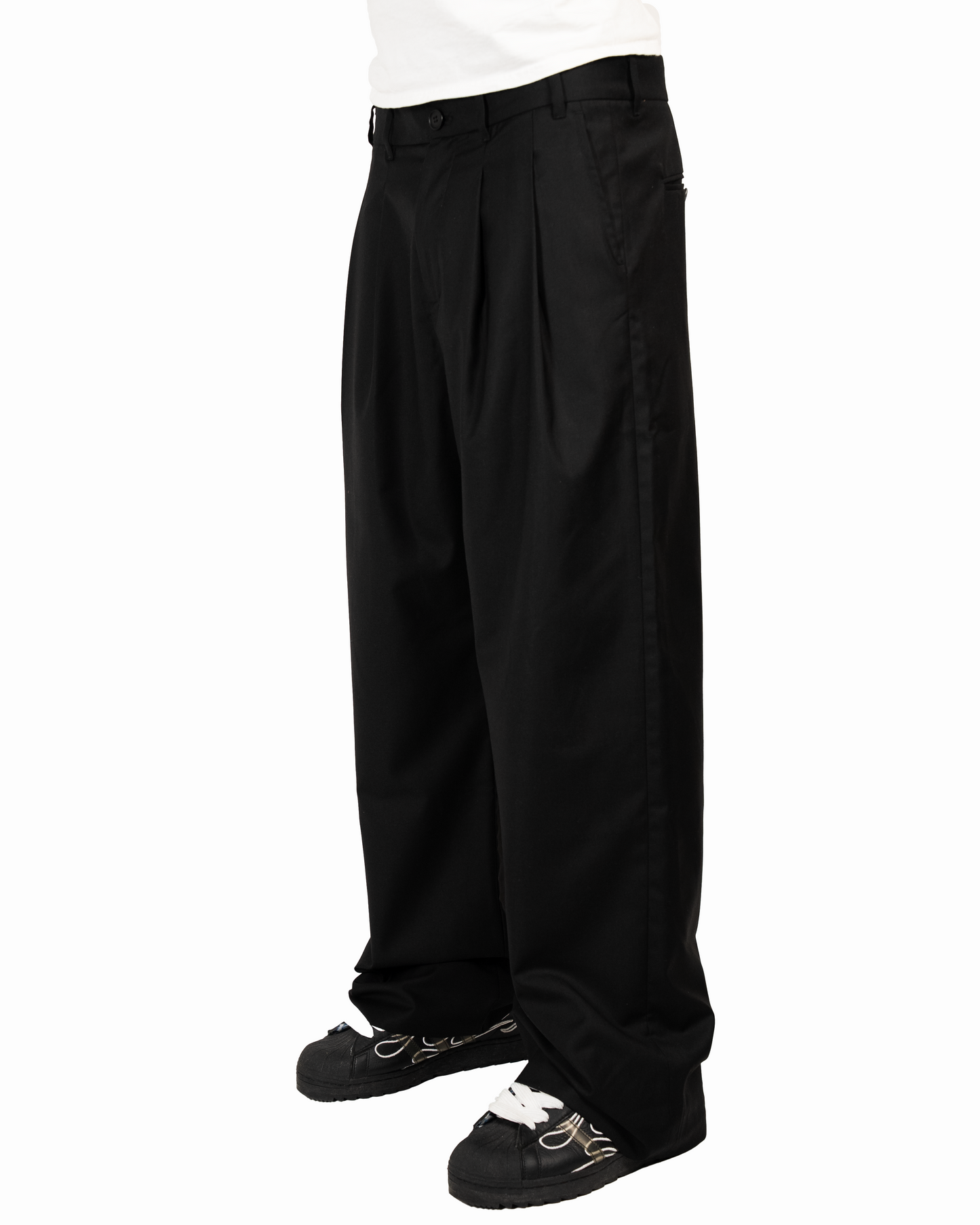 Pleated Suitpants Black