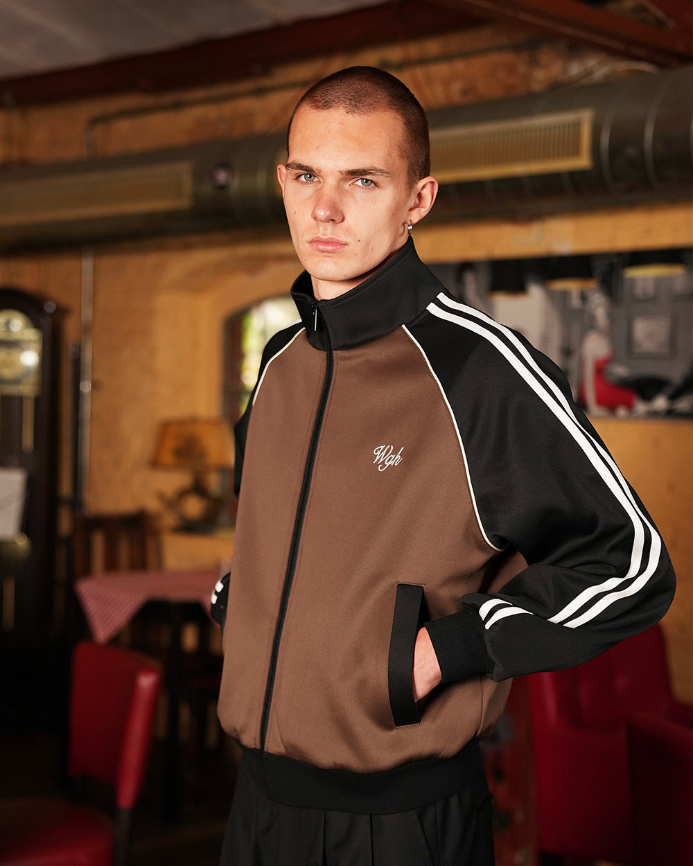 Trackjacket Brown-Black
