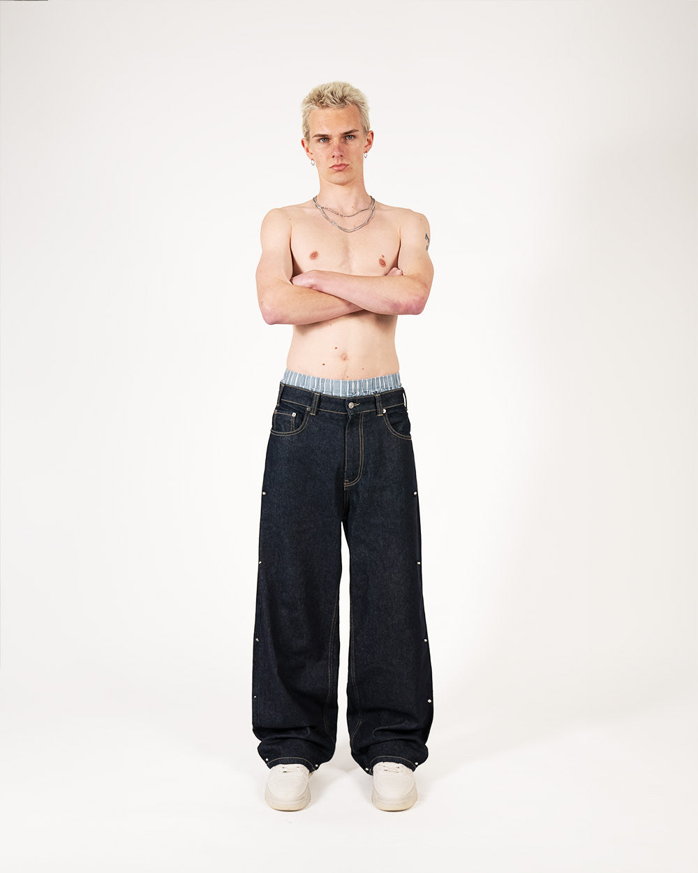 Rivet Raw Denim Pants